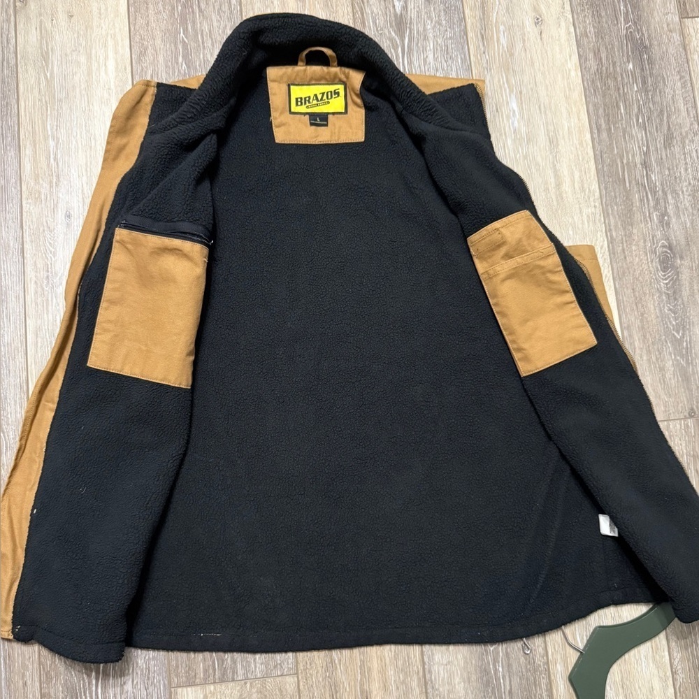 NWOT Brazos work Force Vest with lined size L - Picture 2 of 10